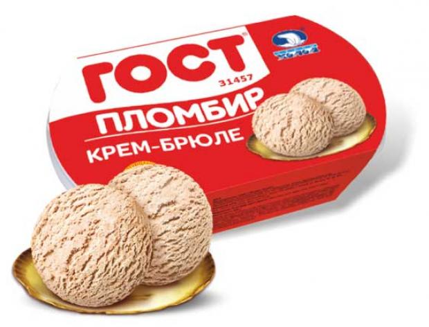Мороженое пломбир Челны холод ГОСТ крем-брюле БЗМЖ, 400 г