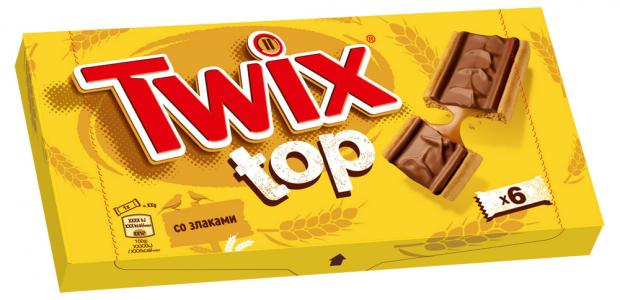 

Печенье TWIX Top в молочном шоколаде, 6х21 г