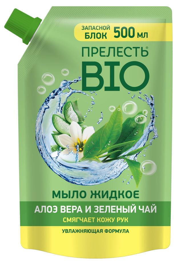 

Мыло жидкое Прелесть Био Алоэ вера и зеленый чай, 500 мл