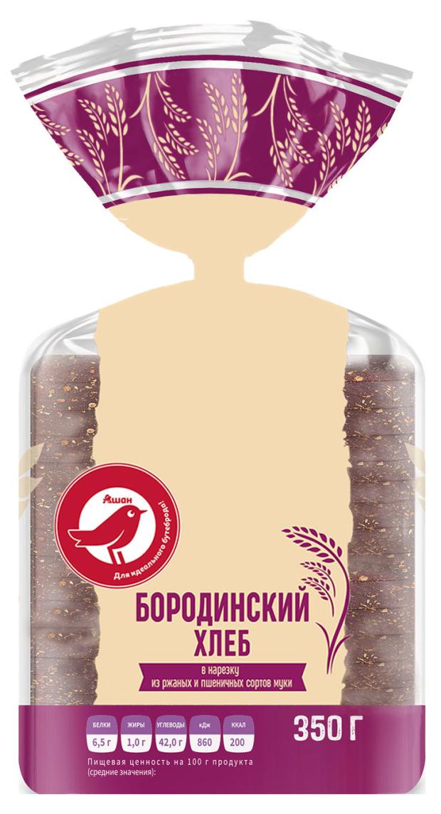 

Хлеб ржано-пшеничный АШАН Красная птица Бородинский нарезка, 350 г