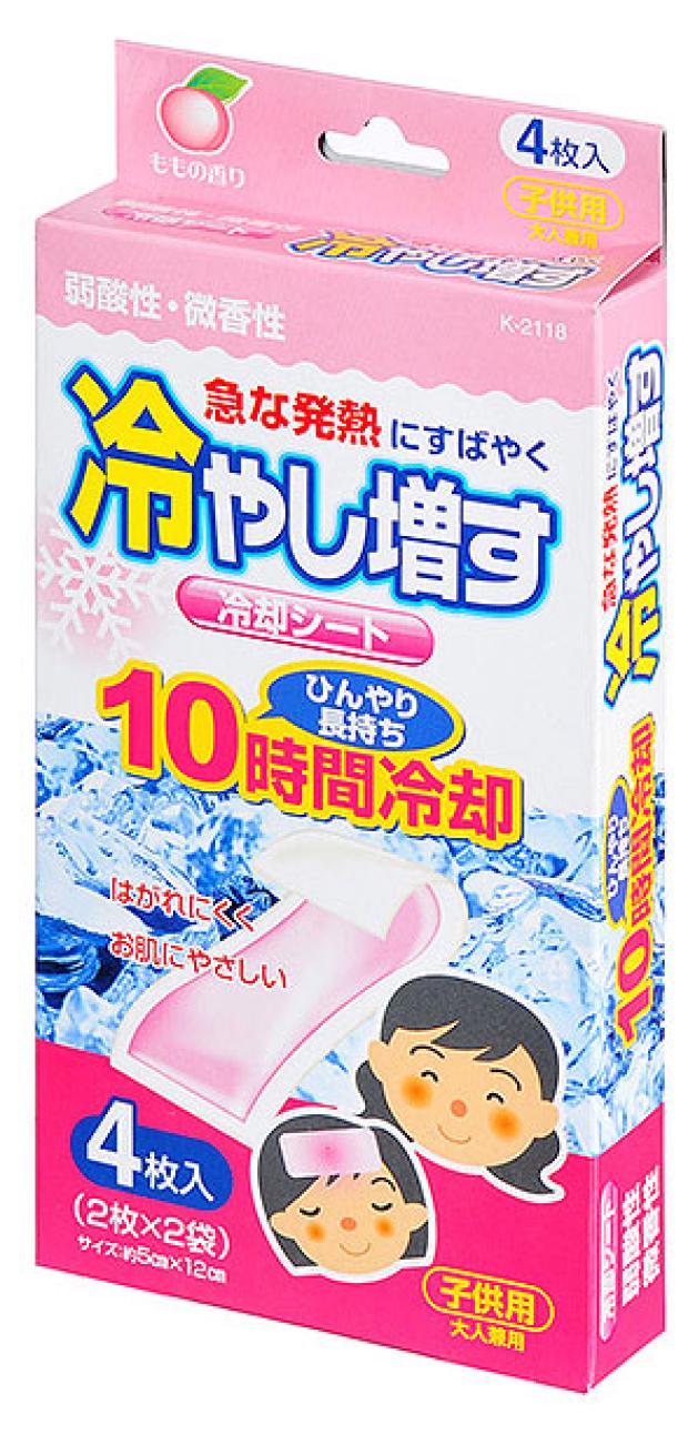 

Пластырь охлаждающий Kiyou Jochugiku с экстрактом листьев персика, 5х12 см, 4 шт