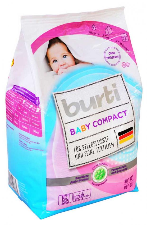 

Стиральный порошок для детского белья Burti Compact Baby, 900 г