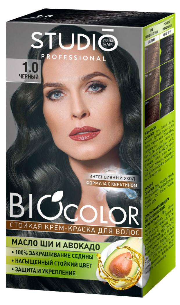 Крем-краска для волос Biocolor Стойкая 1.0 Черный