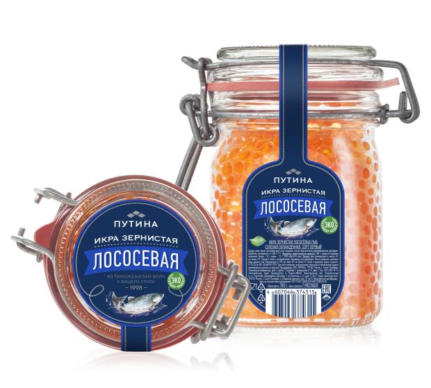 

Икра Путина лососевая горбуши, 700 г