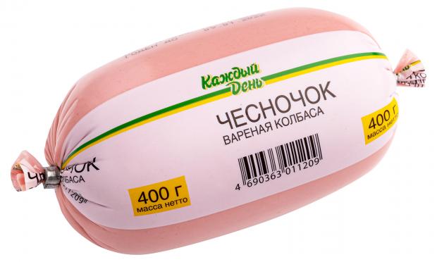 Колбаса Каждый день чесночок вареная, 400 г