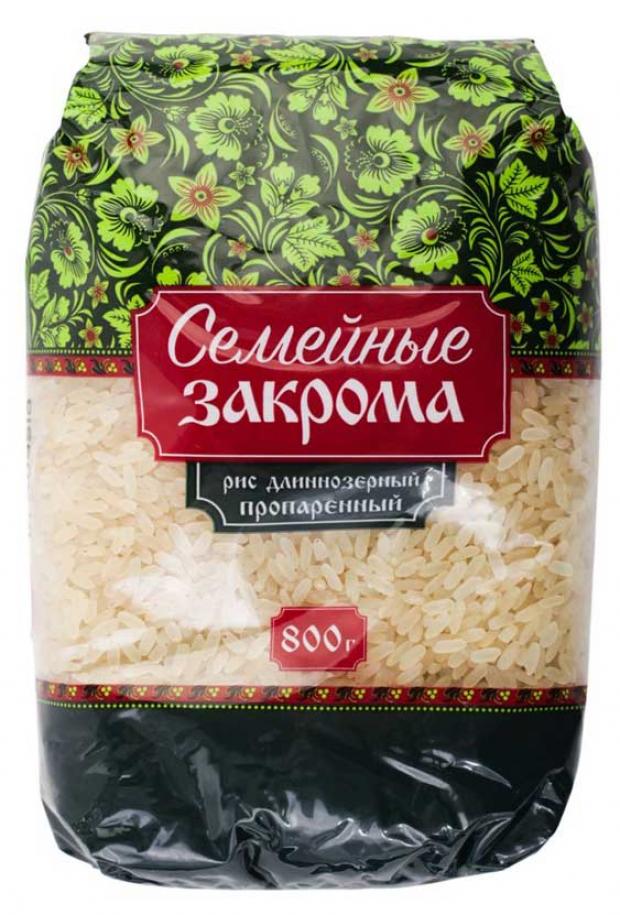 Рис Семейные закрома пропаренный длиннозерный, 800 г