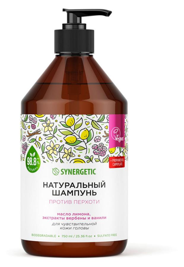 

Шампунь Synergetic Бессульфатный против перхоти для чувствительной кожи головы, 750 мл