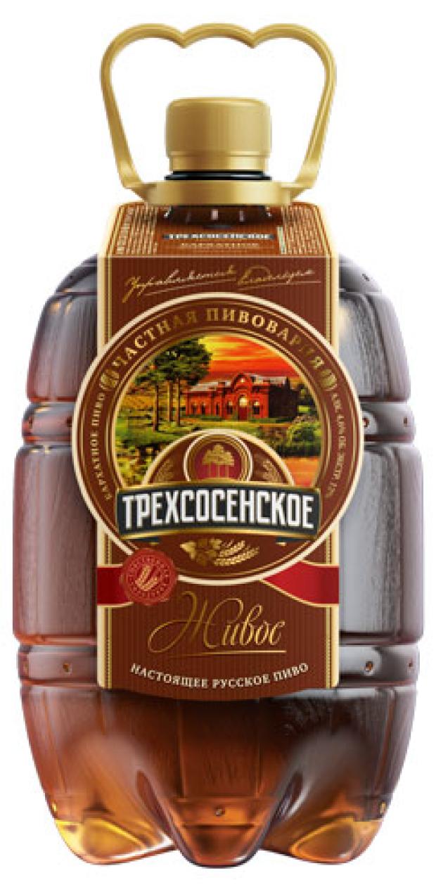 Пиво Трехсосенское Бархатное 4,6%, 1,3 л