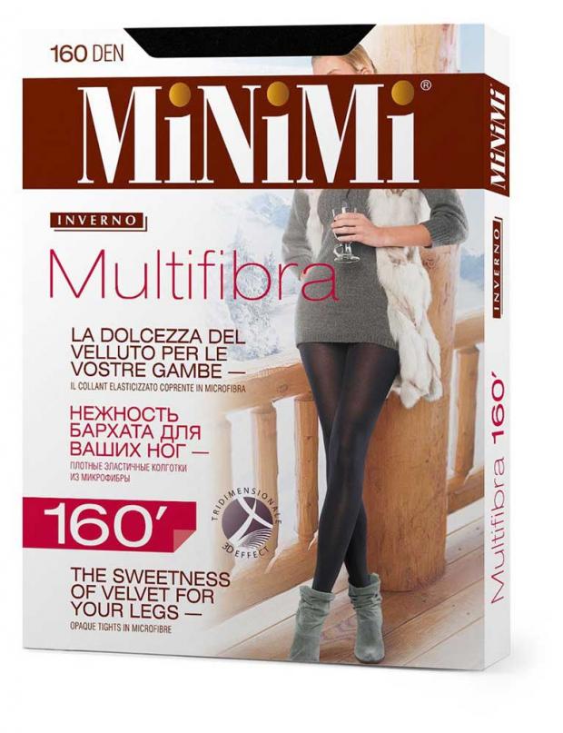 

Колготки MiNiMi Multifibra 160 3D nero, размер 5
