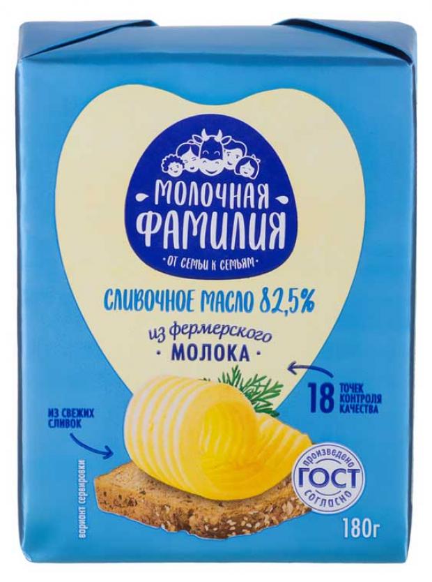 

Масло сливочное «Молочная фамилия» 82,5%, 180 г