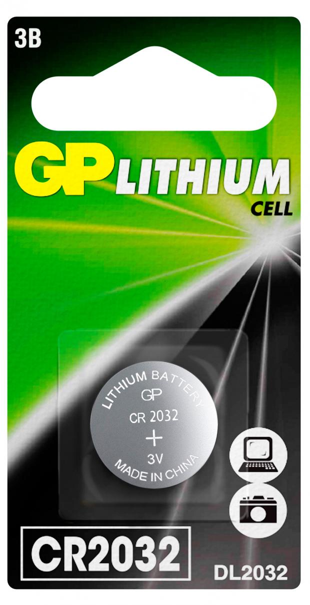 Батарейка GP Lithium CR2032, 1 шт