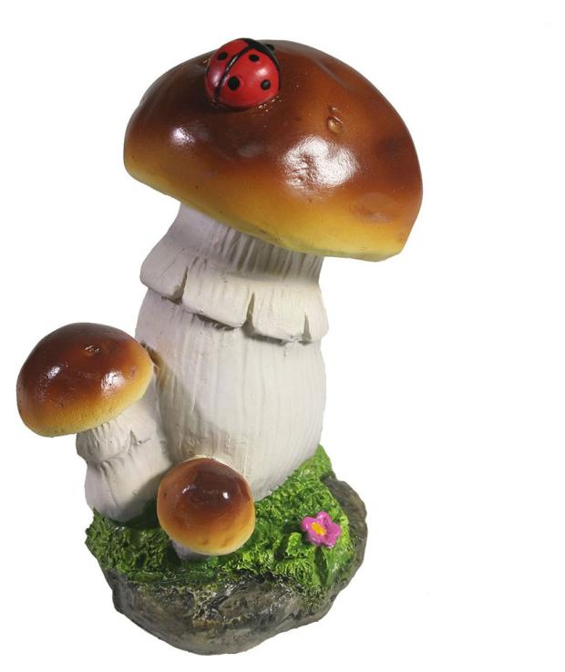 

Фигура садовая Грибочки с божьей коровкой, 8,5х6,5х12 см