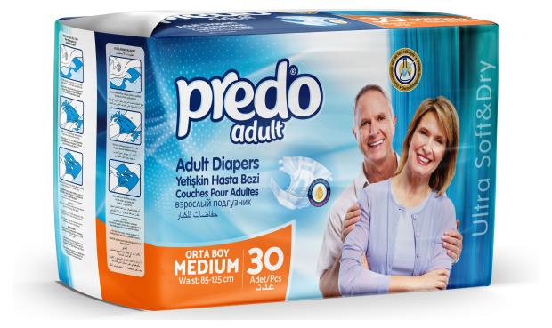 

Подгузники для взрослых Predo Adult р M, 30 шт