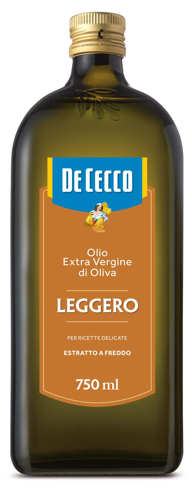 Масло оливковое De Cecco Delicato E.V. нерафинированное, 750 мл