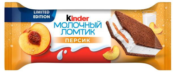 Пирожное Kinder Молочный ломтик с персиком, 28 г
