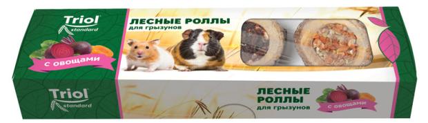 

Лакомство для грызунов Triol Standard лесные роллы с овощами, 70 г