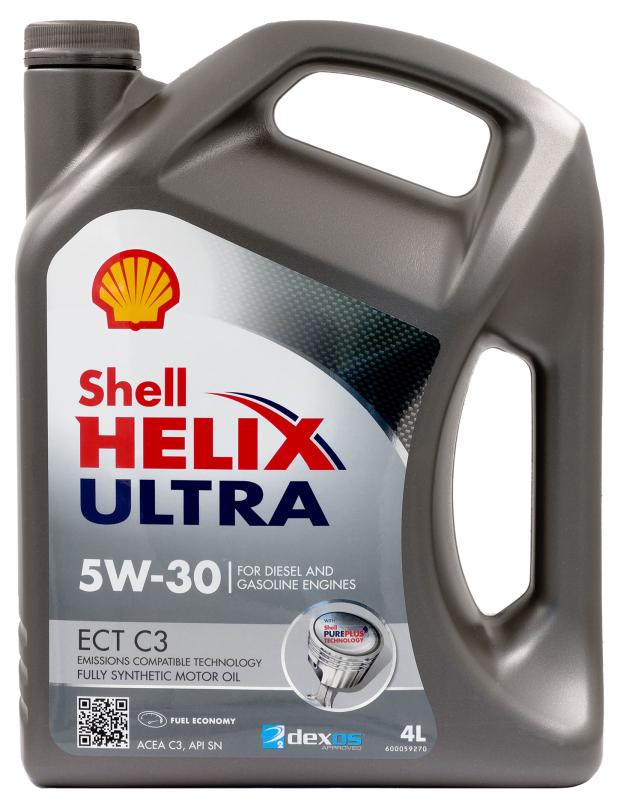 

Масло моторное Shell Helix Ultra ECT C3 синтетическое 5W-30, 4 л