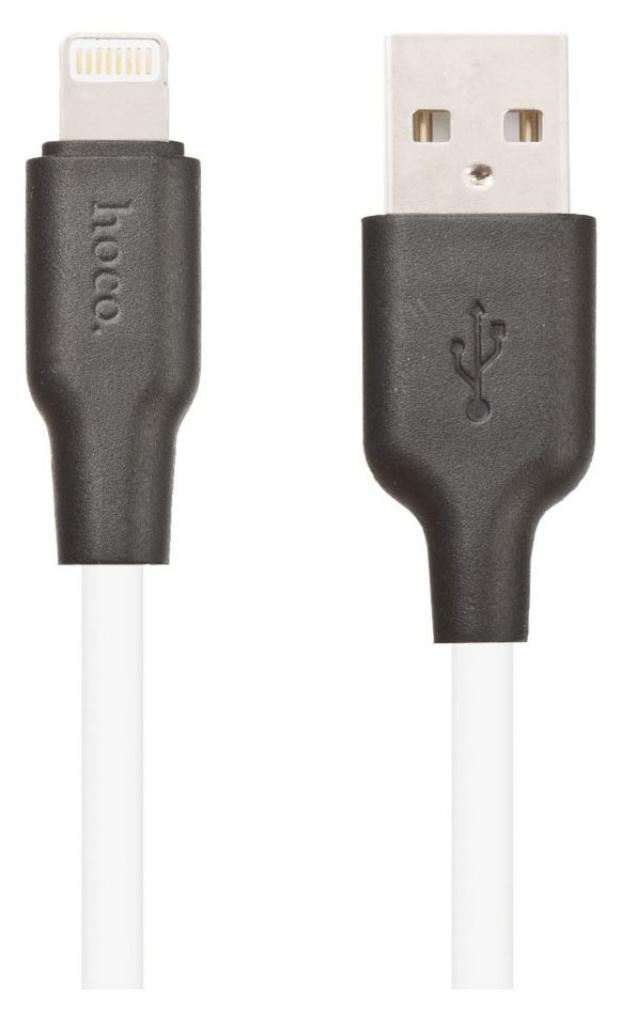 

USB кабель Hoco X21 Lightning 8-pin белый, 1 м
