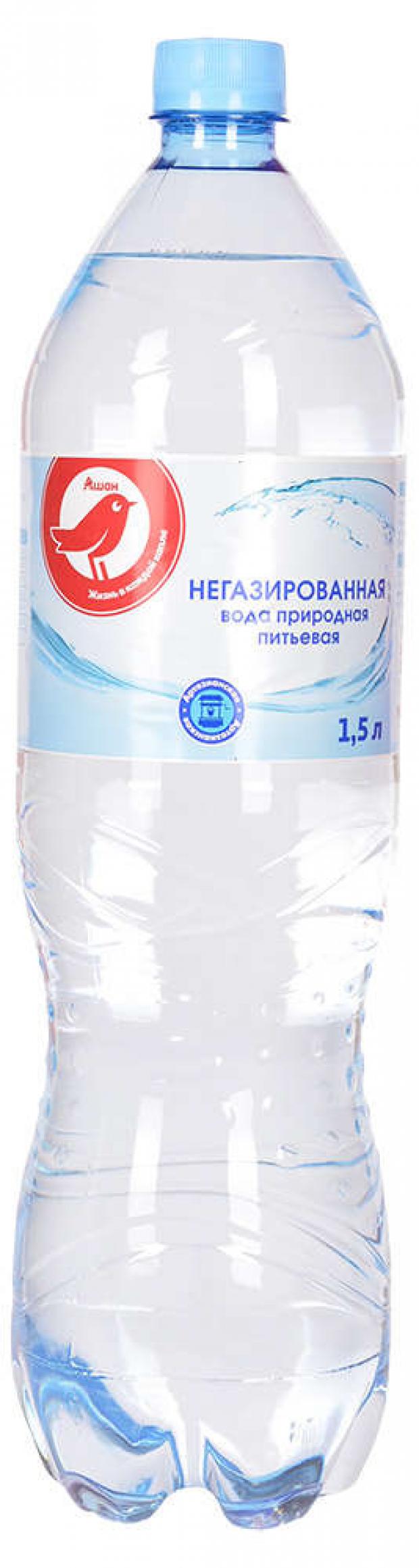 Вода питьевая АШАН Красная птица без газа, 1,5 л