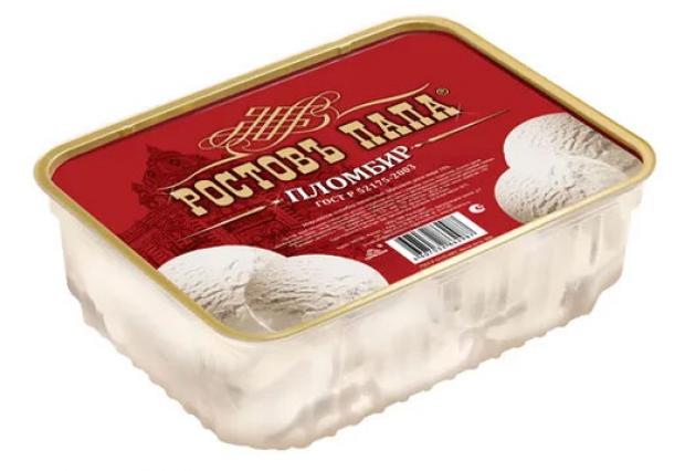 Мороженое пломбир Ростовъ папа ванильное БЗМЖ, 500 г