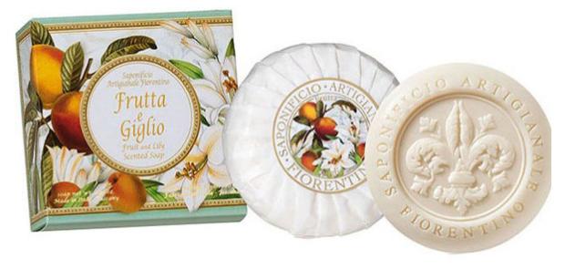 

Мыло туалетное Новая Заря Фрукты и лилия в футляре, 100 г