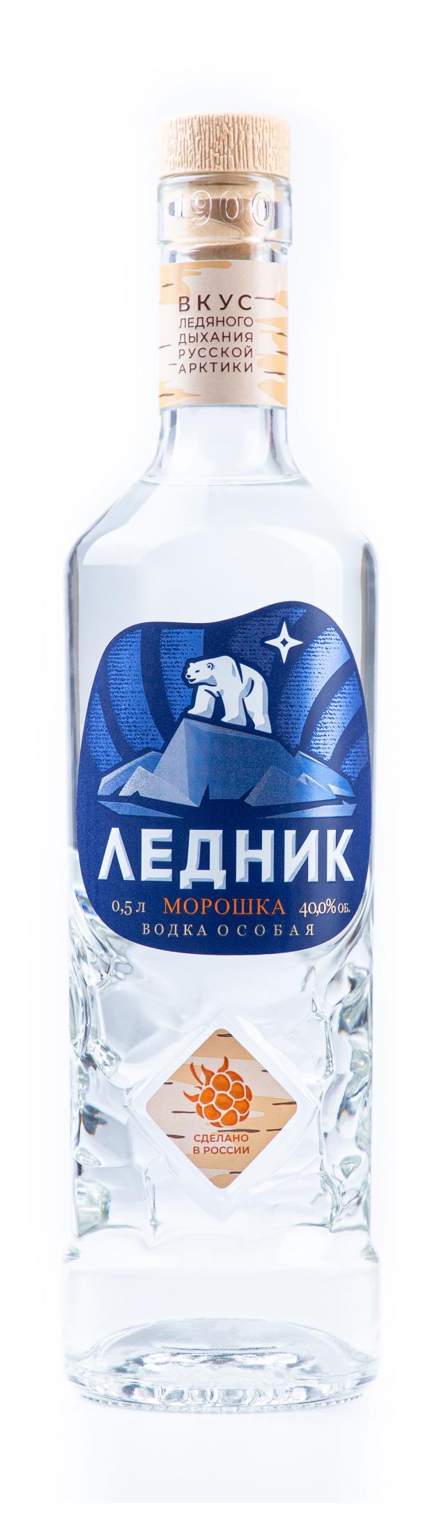 Водка Ледник Морошка Особая Россия, 0,5 л