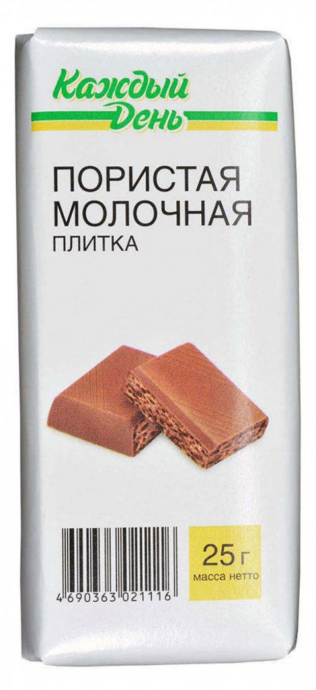 

Шоколад молочный «Каждый День» пористый, 25 г