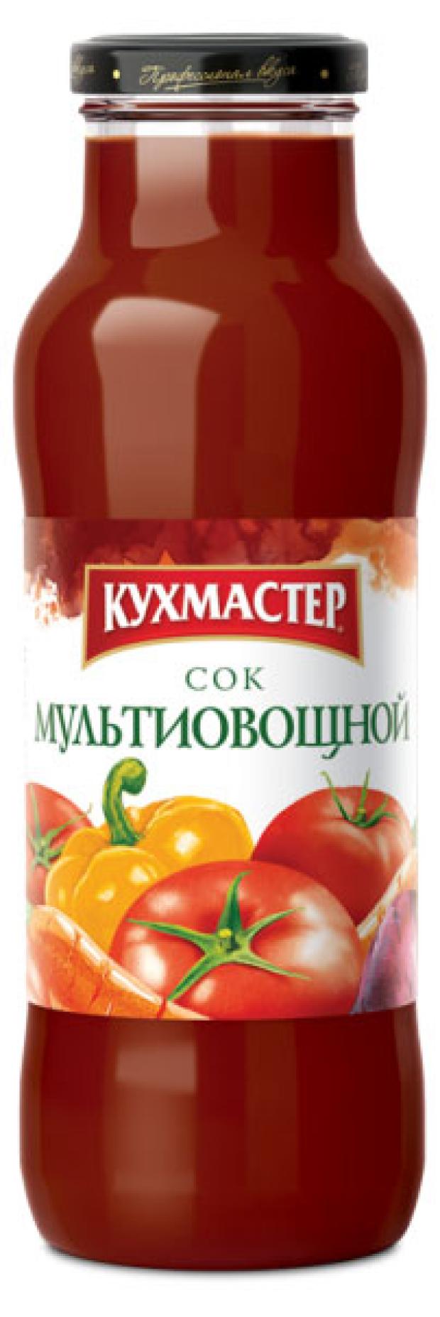 Сок КУХМАСТЕР мультиовощной, 680 мл