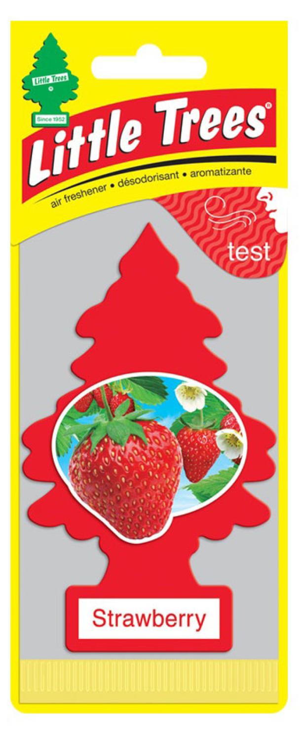 Ароматизатор в машину Little Trees Клубника, 10 г