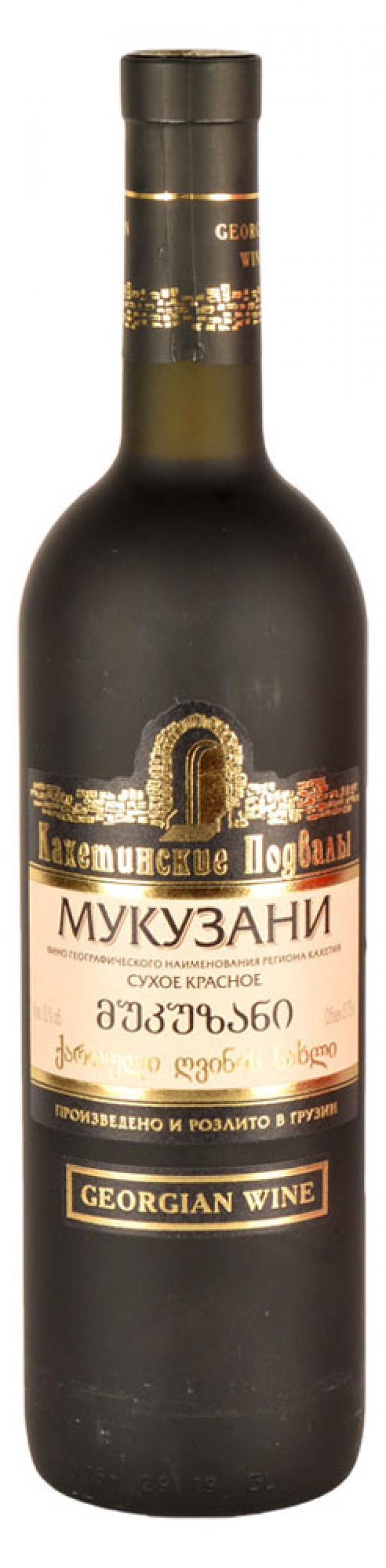 вино кахетинские подвалы ахашени красное полусладкое грузия 0 75 л Вино Кахетинские Подвалы Мукузани красное сухое Грузия, 0,75 л