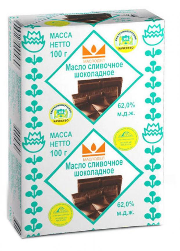 Масло сливочное Маслодел шоколадное, 100 г