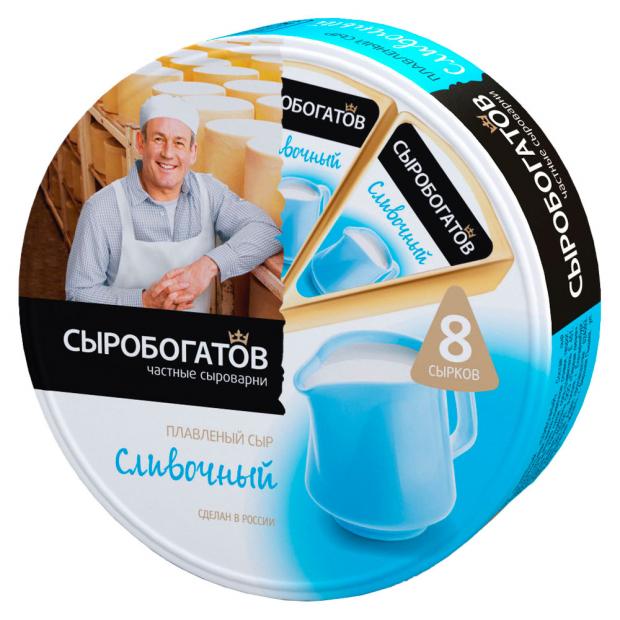 

Сыр плавленый «Сыробогатов» Сливочный круг 50%, 130 г