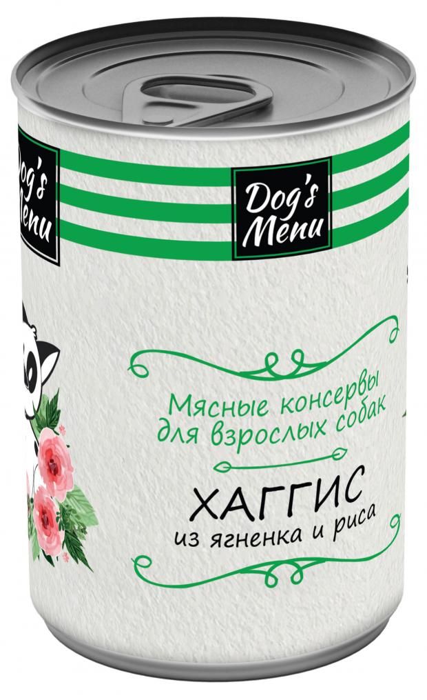 

Консервы для взрослых собак Dog`s Menu хаггис из ягненка и риса, 340 г