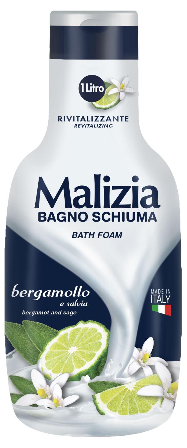 

Пена для ванны Malizia Bergamot and Sage, 1000 мл
