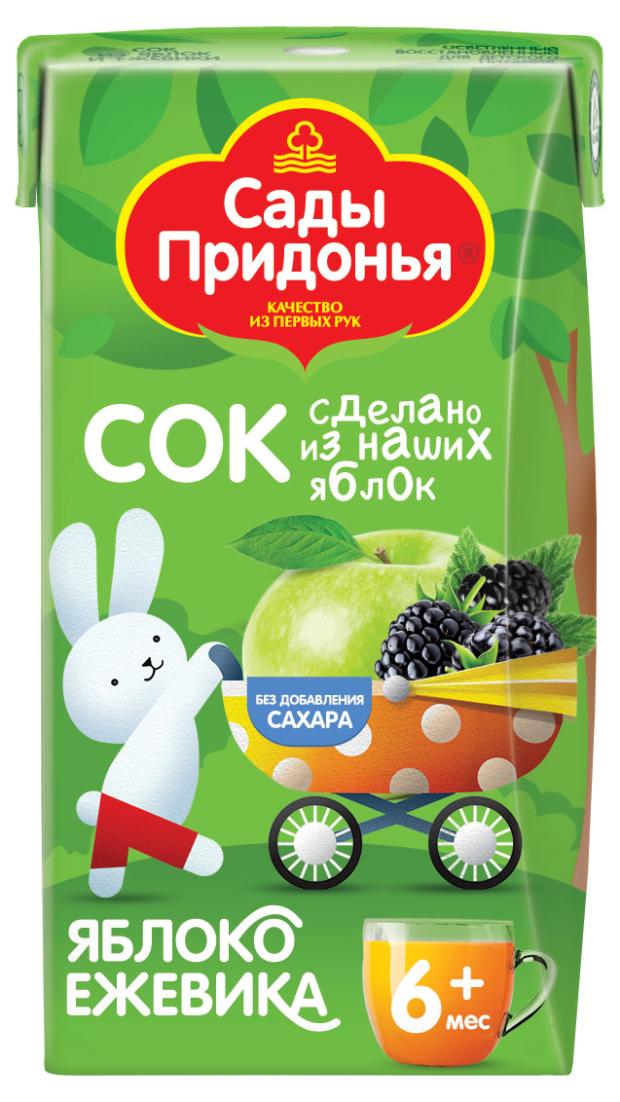 Сок Сады Придонья яблоко-ежевика с 6 мес., 125 мл