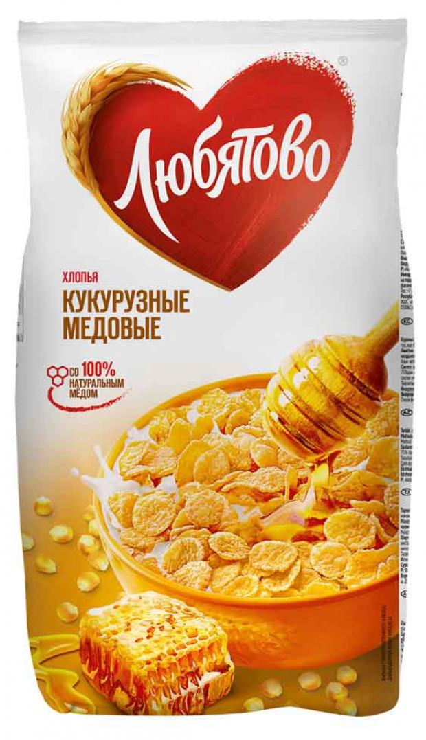 

Готовый завтрак «Любятово» хлопья кукурузные медовые, 250 г