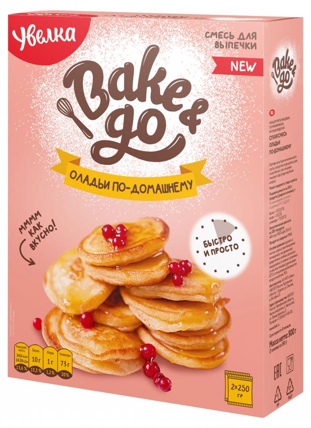 

Готовая смесь Увелка Оладьи домашние, 2х250 г