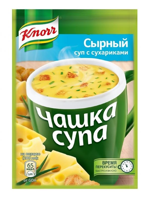 

Суп заварной Knorr Чашка супа сырный с сухариками, 15 г