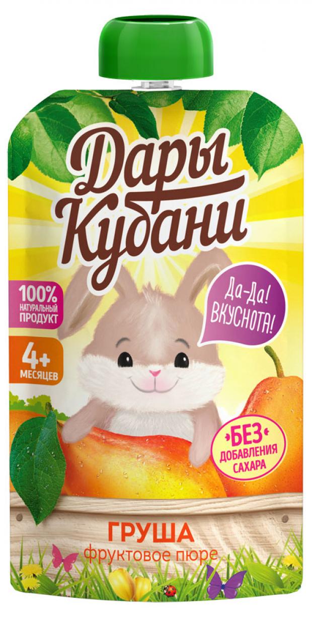Пюре Дары Кубани фруктовое груша с 4 мес., 90 г