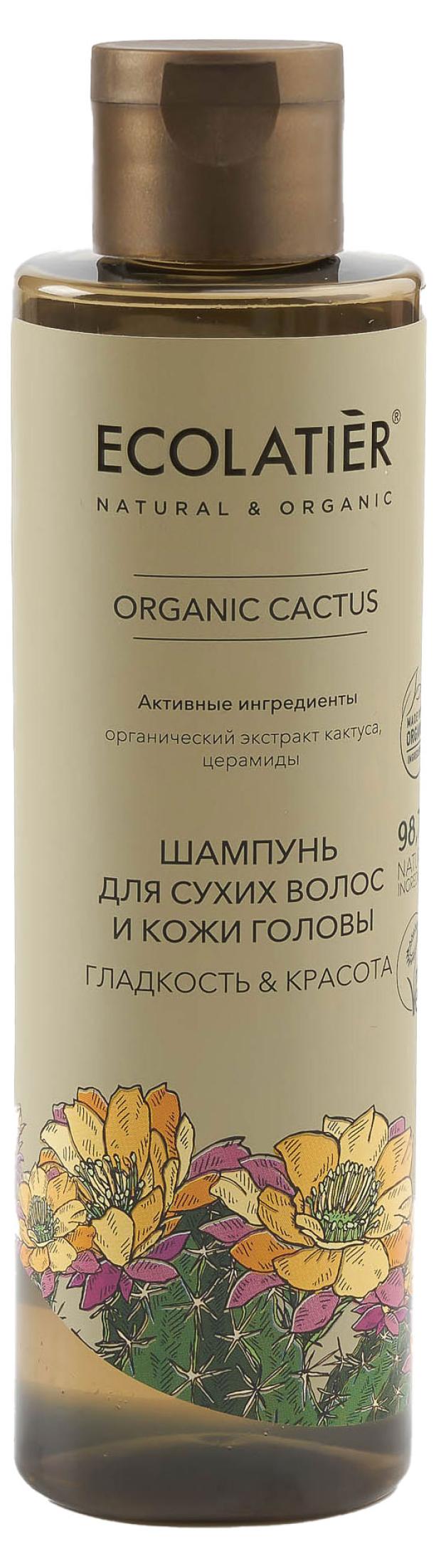 

Шампунь для сухих волос и кожи головы Ecolatier Cactus Гладкость & Красота, 250 мл