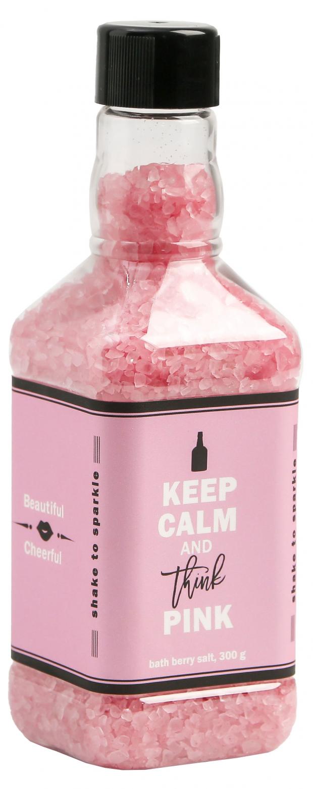 Соль для ванн розовый виски Keep calm, 250 г