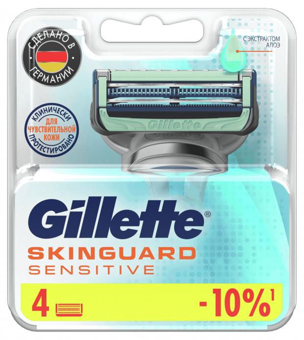 

Сменные кассеты для бритья Gillette Skinguard Sensitive, 4 шт