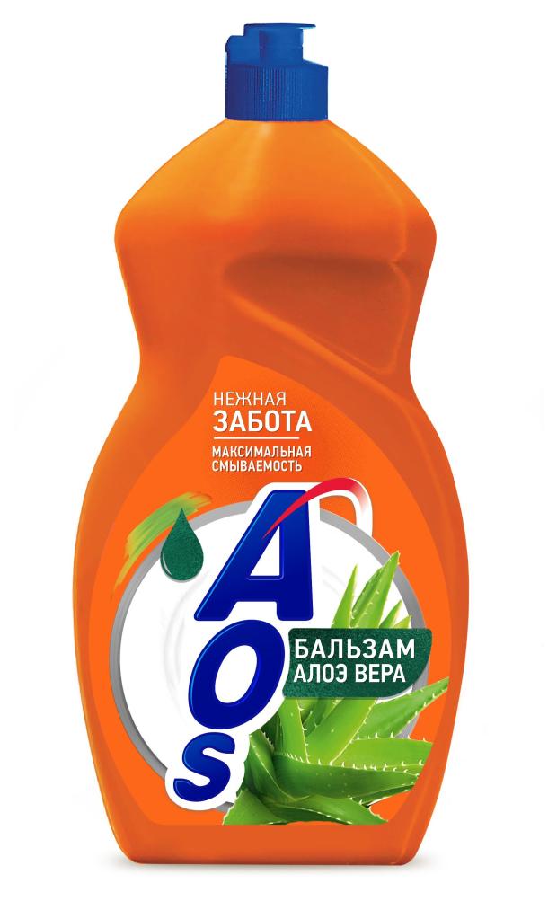 Средство для мытья посуды Aos Бальзам Алоэ Вера, 1,3 л