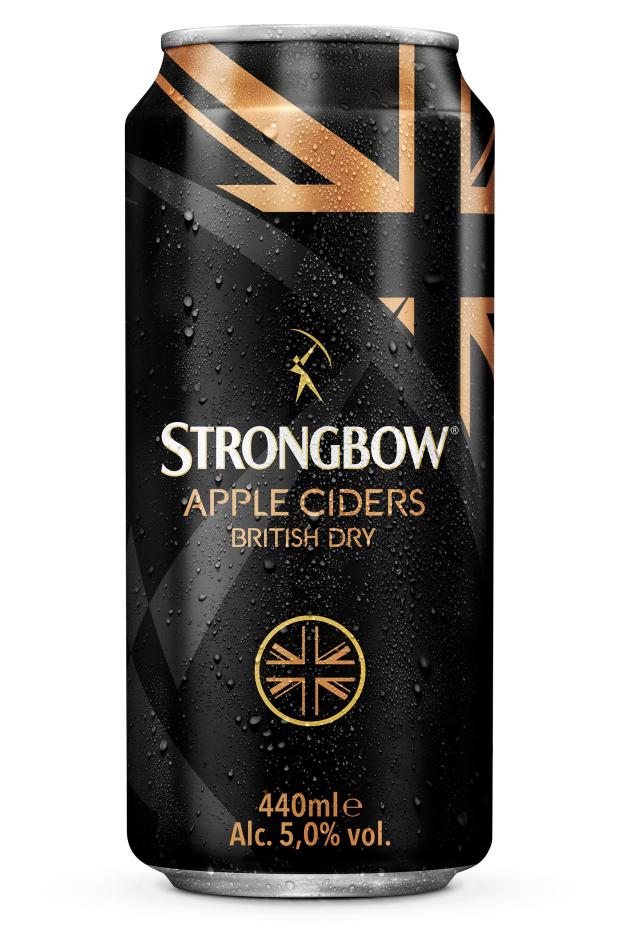 Сидр Strongbow яблочный газированный полусухой 5%, 0,44 л