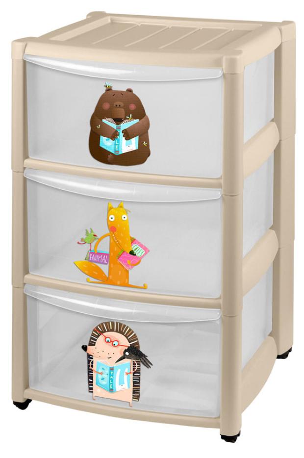 

Комод детский Пластишка на колесах, 3 ящика