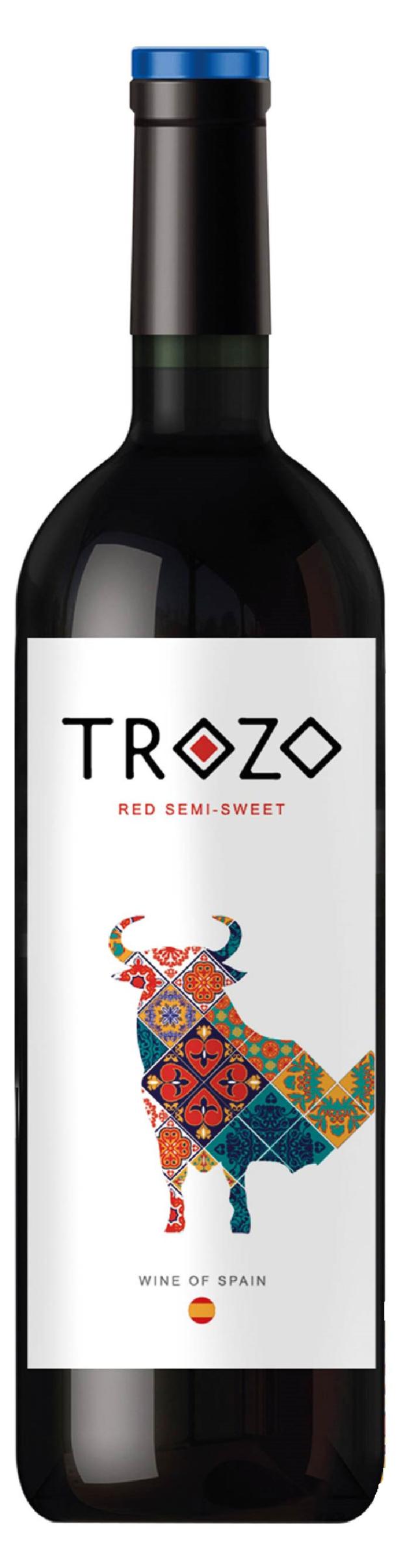 Вино Trozo красное полусладкое Испания, 0,75 л