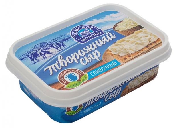Сыр творожный Томское Молоко сливочный 30% БЗМЖ, 180 г