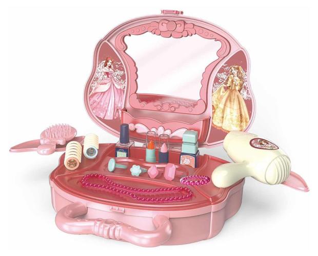 Игровой набор Qing Da Toy Туалетный столик, 17 предметов