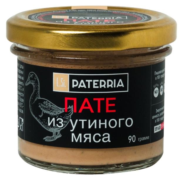 Пате PATERRIA из утиного мяса, 90 г