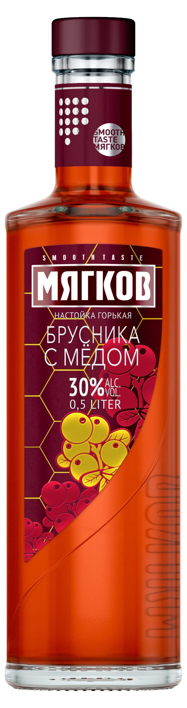 

Настойка Мягков брусника с медом Россия, 0,5 л